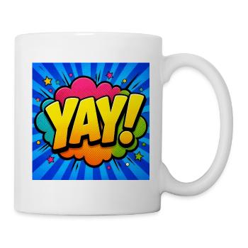 Energetic Comic Lettering – Pop Art Design - Mug - white - Right