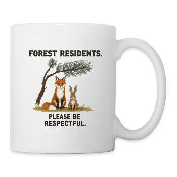 Forest Residents Fox Rabbit Forest Animals - Mug - white - Right