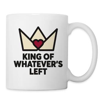 Couple Humor KING OF WHATEVER'S LEFT - Mug - white - Right
