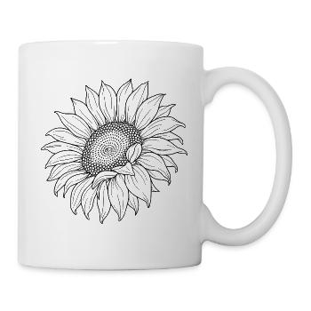 Sunflower Boho - Mug - white - Right