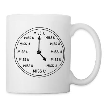 Romantic Lovers Long Distance Love - Mug - white - Right