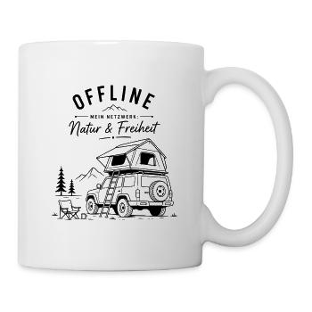 Offline Natur & Freiheit Roadtrip - Tasse - Weiß - Rechts