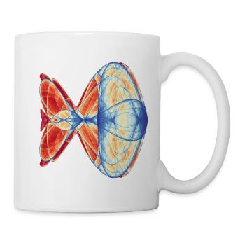 Feuer & Eis - Chaoskunst - Mug - white - Right