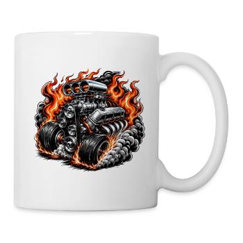 Flame Motor Power Monster - Mug - white - Right