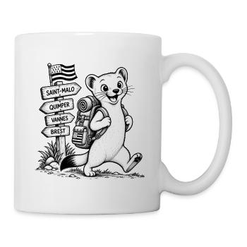 Vaelosek l hermine - Mug blanc - blanc - Droite