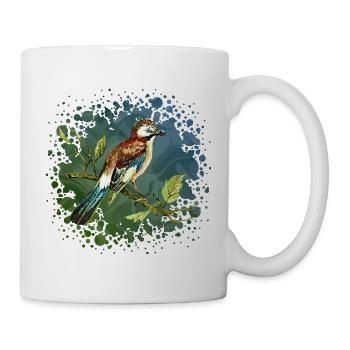 Colorful bird - Mug - white - Right