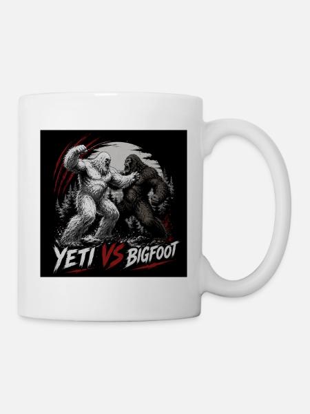Yeti vs Bigfoot - Mug - white