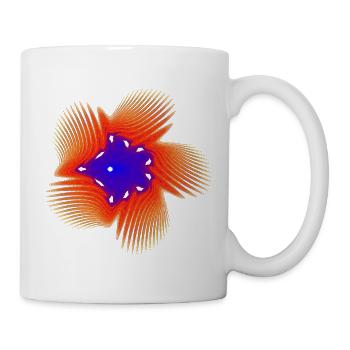 Chaos Coral – Math Art - Mug - white - Right