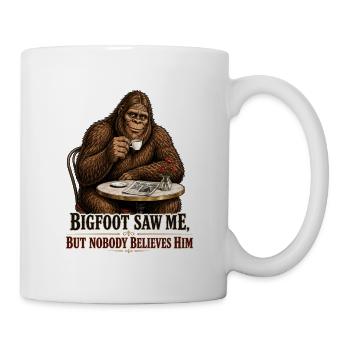 Bigfoot Cafe Sasquatch Coffee Myth - Mug - white - Right