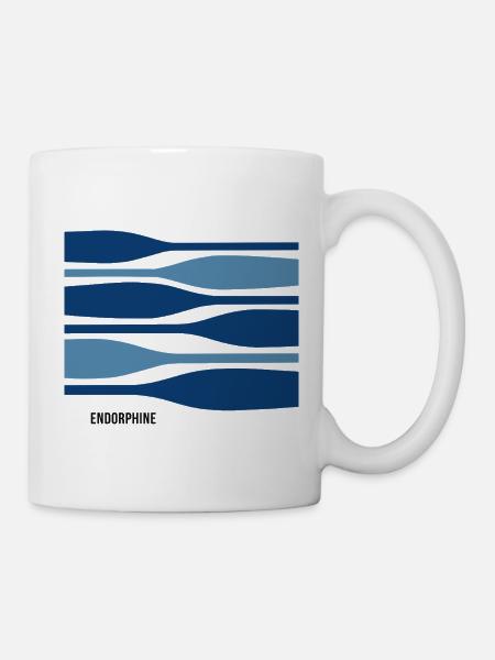 Endorphine – Paddeln mit gutem Gefühl - Tasse - Weiß