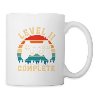 Level 11 complete – 11 Year Old Gift - Mug - white - Right