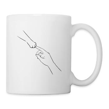 Patte et Main – Meilleures amies - Mug blanc - blanc - Droite