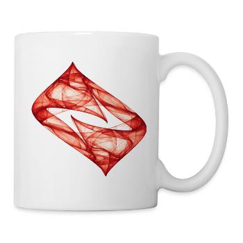 Dynamic Track - Red - Chaos Art - Mug - white - Right