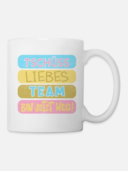 Abschied Liebes Team - Tasse - Weiß