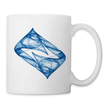 Dynamic Track - Blue - Chaos Art - Mug - white - Right