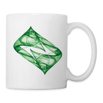 Dynamic Track - Green - Chaos Art - Mug - white - Right
