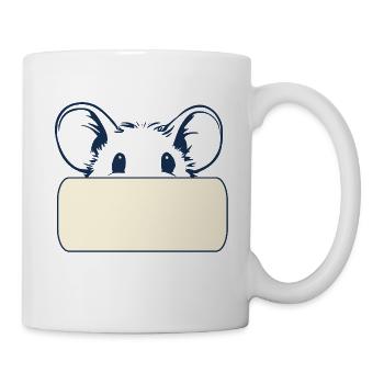 Name tag mouse - Mug - white - Right