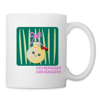 Weihnachten Weihnachtskugel Abhängen - Tasse - Weiß - Rechts