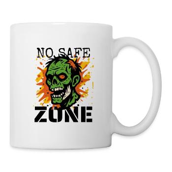 Zombie No Safe Zone - Tasse - Weiß - Rechts