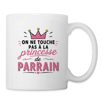 Princesse de parrain - Mug blanc - blanc - Droite