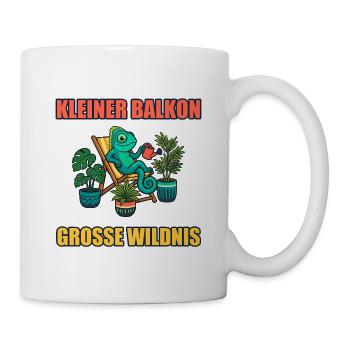 Kleiner Balkon, große Wildnis - Tasse - Weiß - Rechts