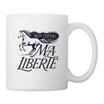 Cheval – Mon Cheval, Ma Liberté - Mug blanc - blanc - Droite