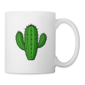 Green Columnar Cactus – Sweet Desert Plant - Mug - white - Right