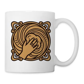 Hand Kneading Dough Graphic - Mug - white - Right