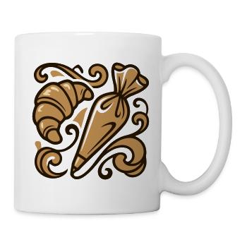 Croissant Piping Bag Icon - Mug - white - Right