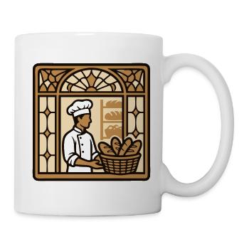 Baeckerei Shop Window Logo - Mug - white - Right