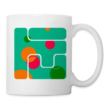 Formes géométriques : design artistique - Mug blanc - blanc - Droite