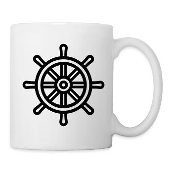 Rudder Nautical Boat - Mug - white - Right