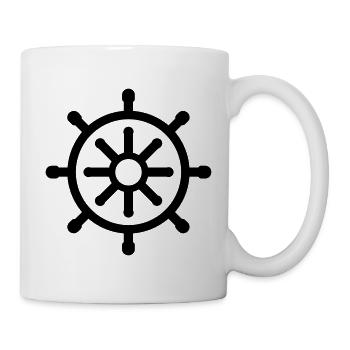 Rudder boat - Mug - white - Right