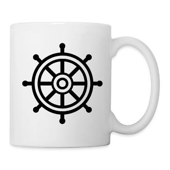 Rudder boat - Mug - white - Right