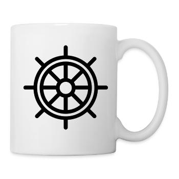Rudder Nautical Boat - Mug - white - Right