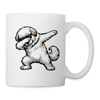 Taponage du chien de montagne des Pyrénées - Mug blanc - blanc - Droite