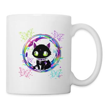 Cyber Cat Bubble - Mug - white - Right