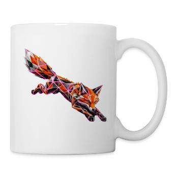 Geometric Cyber Fox - Mug - white - Right