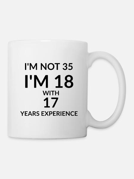 35 Geburtstag - Tasse - Weiß