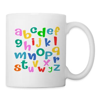 School Child ABC Letters - Mug - white - Right