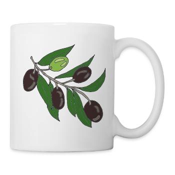 Olive branch vector print - Mug - white - Right