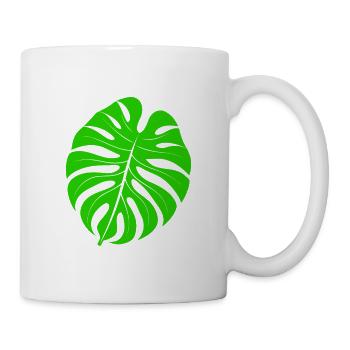 Leaf monstera - Mug - white - Right