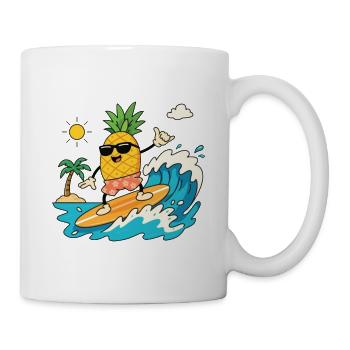 Surfing Pineapple Summer - Mug - white - Right