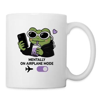 Gen Z Frog Boba Kawaii Aesthetic Sunglasses Funny  - Mug - white - Right