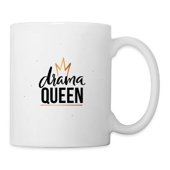 Ligne minimaliste Golden Crown - Mug blanc - blanc - Droite