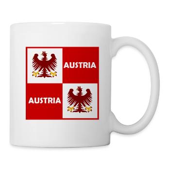 Doppeladler Rot Weiss Block - Tasse - Weiß - Rechts