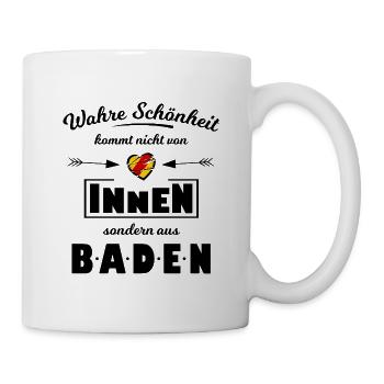 Schönheit aus dem Badnerland - Tasse - Weiß - Rechts