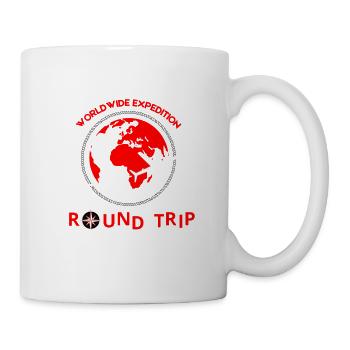 Hin- und Rückfahrt – Weltweite Expeditionsreise - Tasse - Weiß - Rechts
