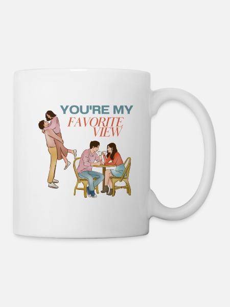 You're My Favorite View Romantic Couple Gift - Kop/krus - hvid