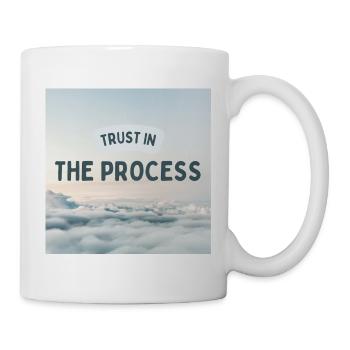 Trust In The Process Inspirational Quote Design - Mug - white - Right